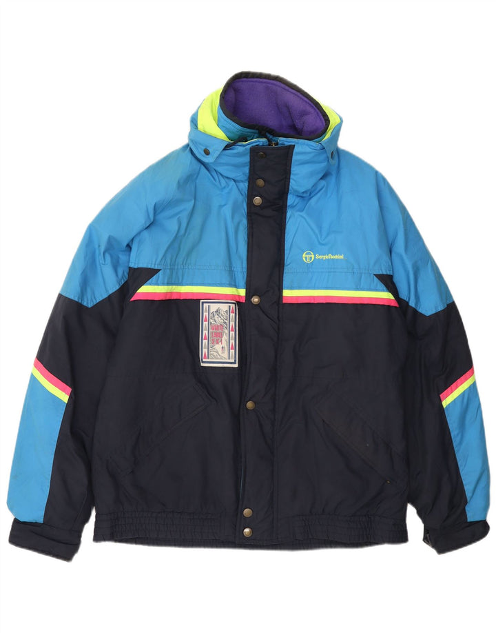 Sergio Tacchini Herre Skijakke UK 42 XL Navy Blue Colourblock Polyester