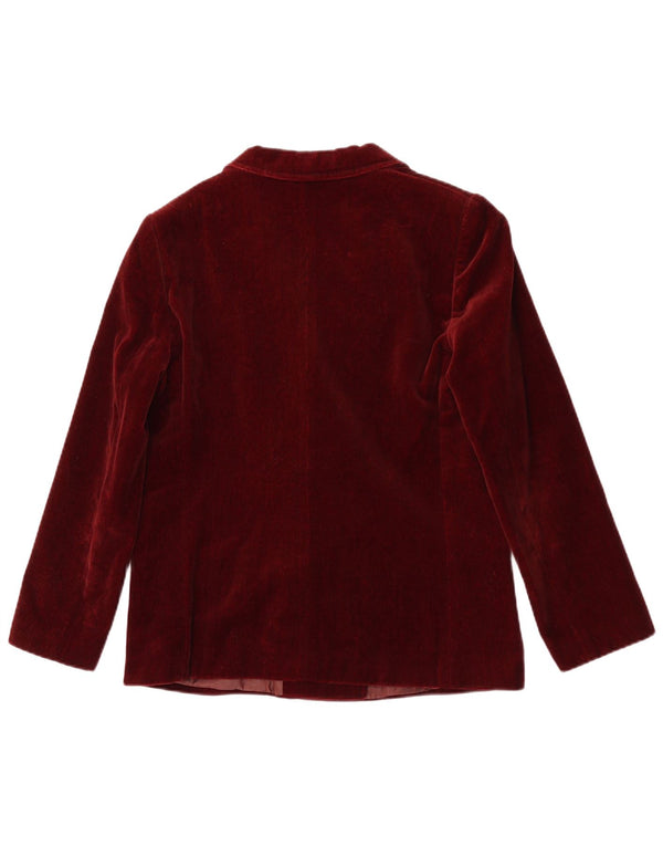Confezioni Di Lusso Dame Dobbeltradet Blazer Jacket IT 44 Medium Burgu