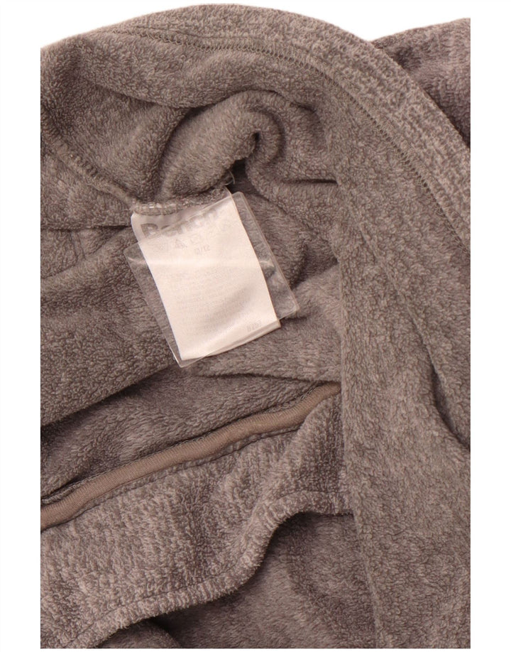 BENCH Dame grafisk fleecejakke UK 12 Medium Grey Polyester