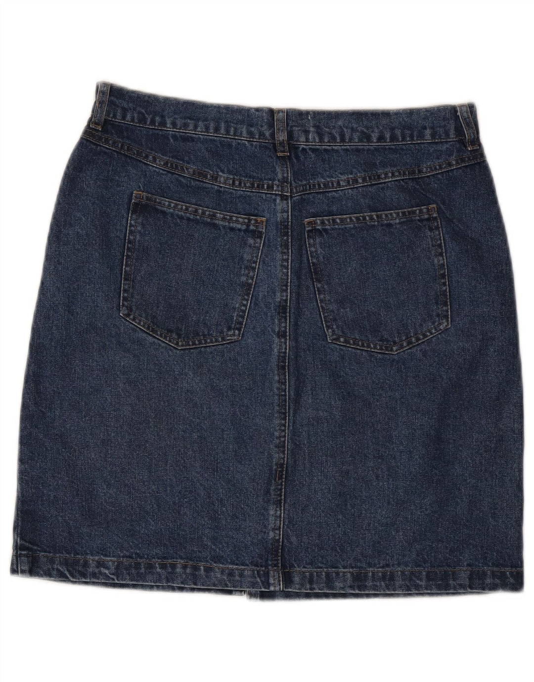 WAREHOUSE Dame Denim Nederdel UK 10 Small W27 Navy Blue Bomuld