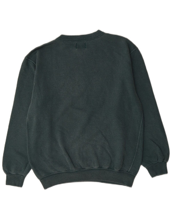 Bedste Firma Dame Grafisk Sweatshirt Jumper US 8 Medium Grøn Bomuld