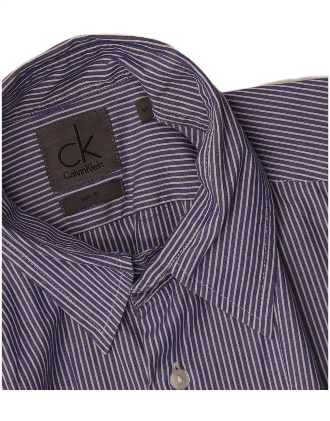 Calvin Klein Jeans Herre Slim Fit skjorte Lille blå stribet
