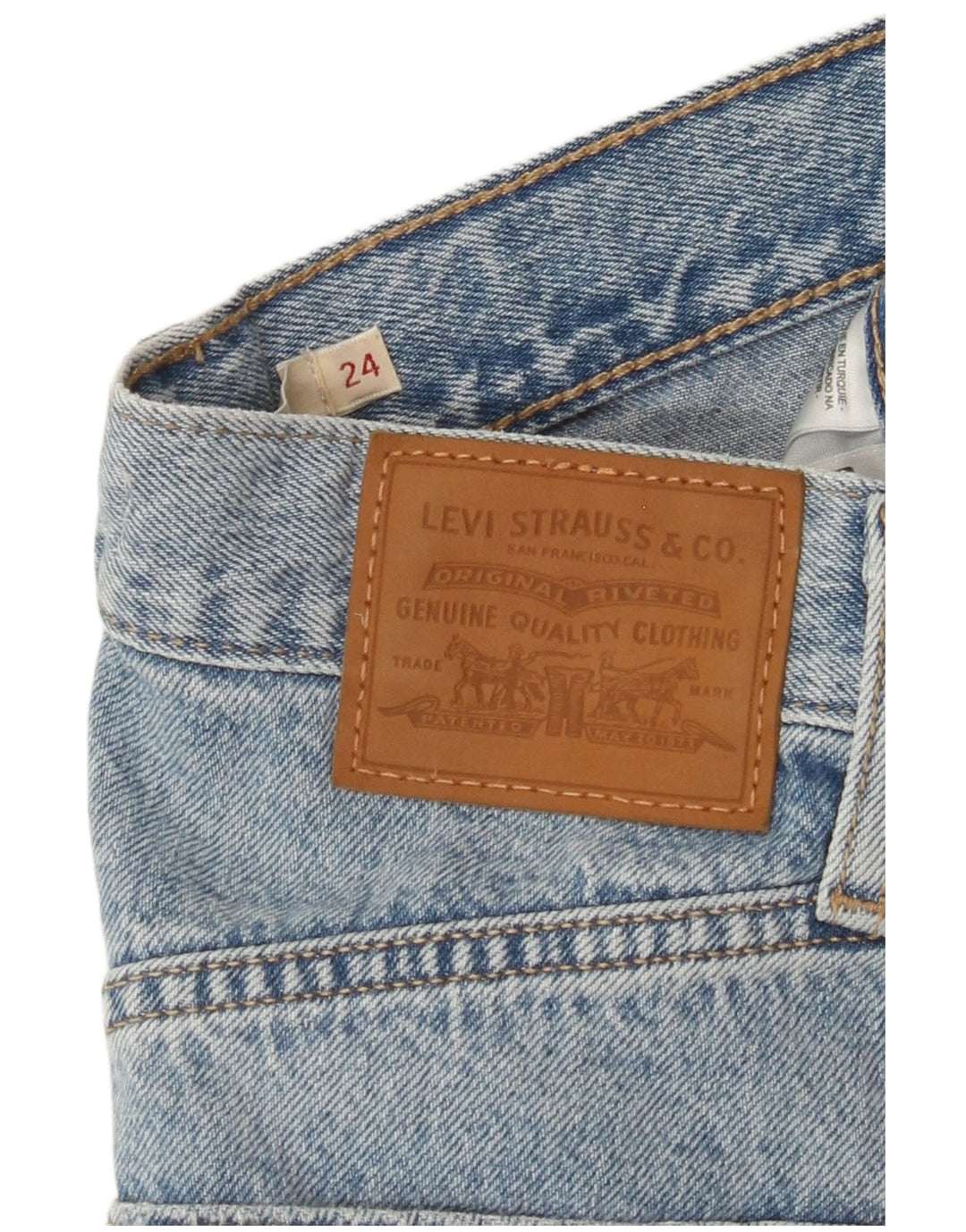 LEVI'S denimshorts til kvinder W24 XS blå bomuld