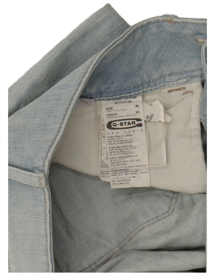 G-STAR Dame Slim Jeans W26 L25 Blå Bomuld
