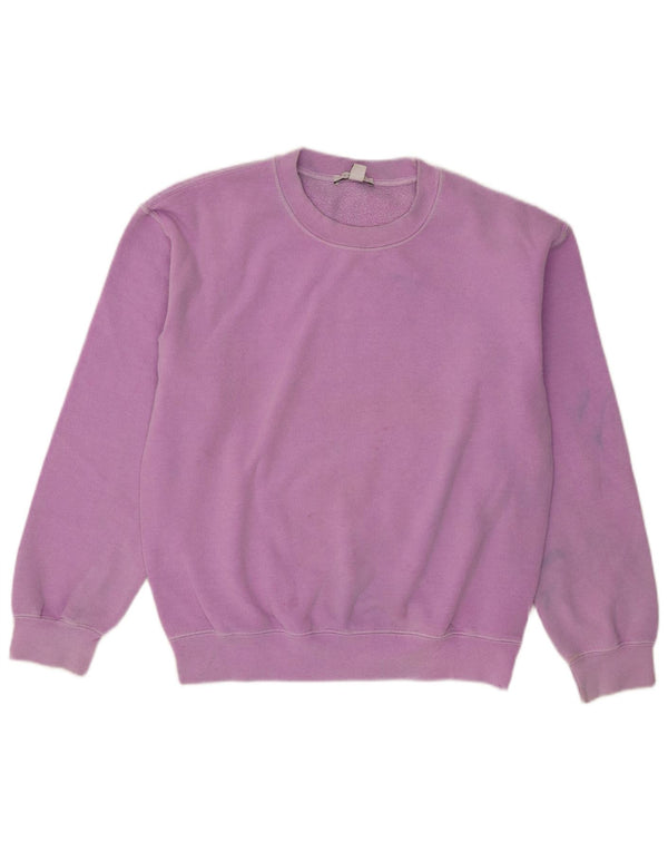 Topshop Dame Oversized Sweatshirt Jumper UK 6 XS Lilla