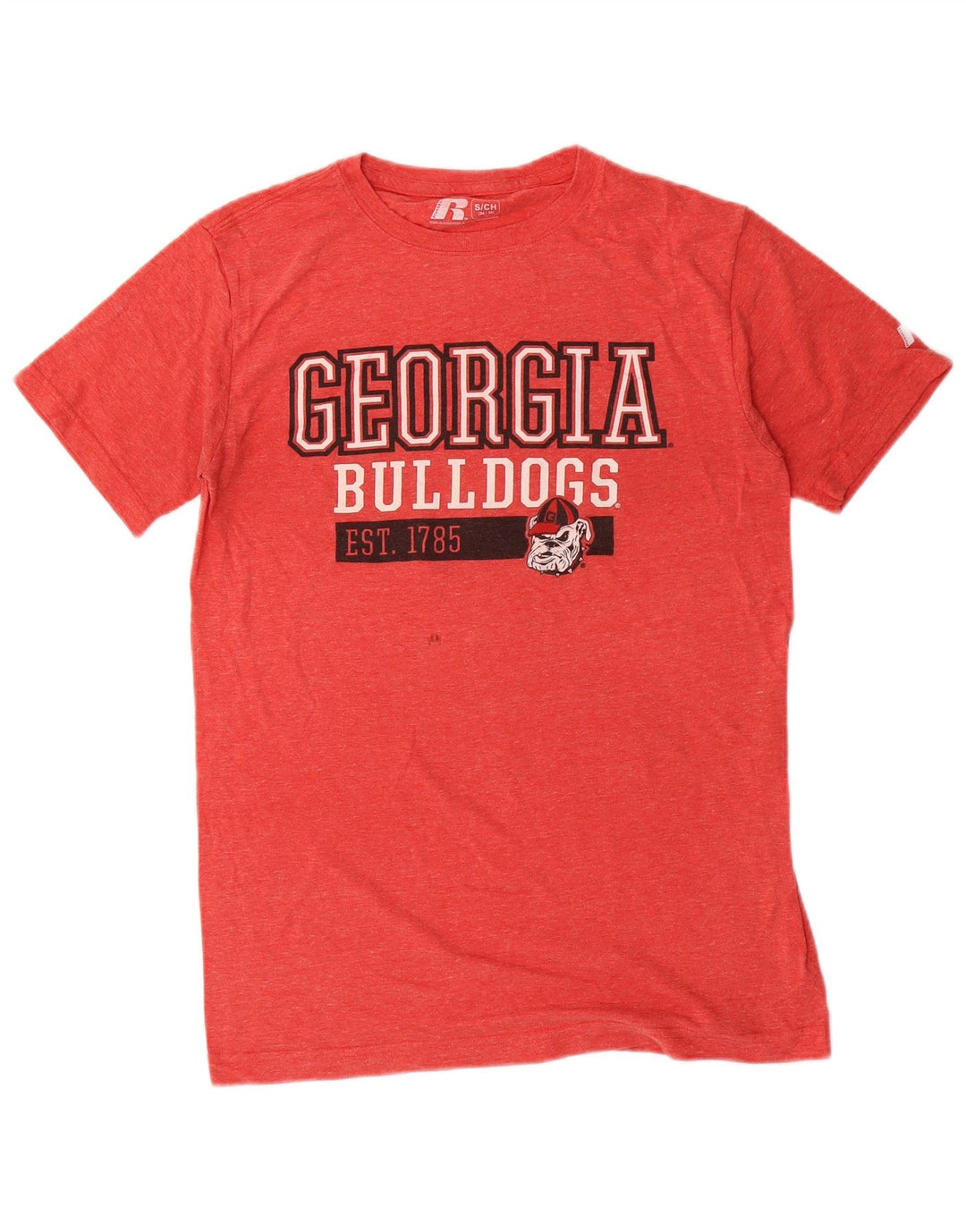 Russell Athletic Herre grafisk T-shirt Top Lille rød polyester