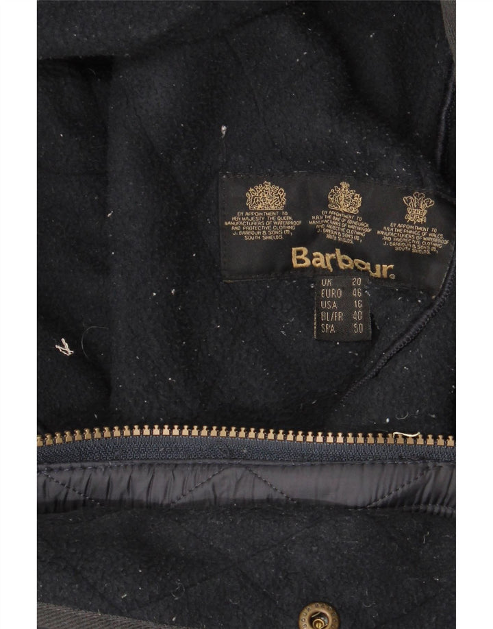 Barbour Quiltet jakke til kvinder UK 20 2XL Marineblå