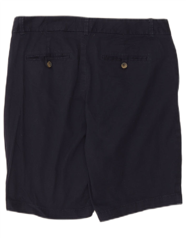 DOCKERS Dame Slightly Curvy Chino Shorts US 6 Medium W30 Navy Blue