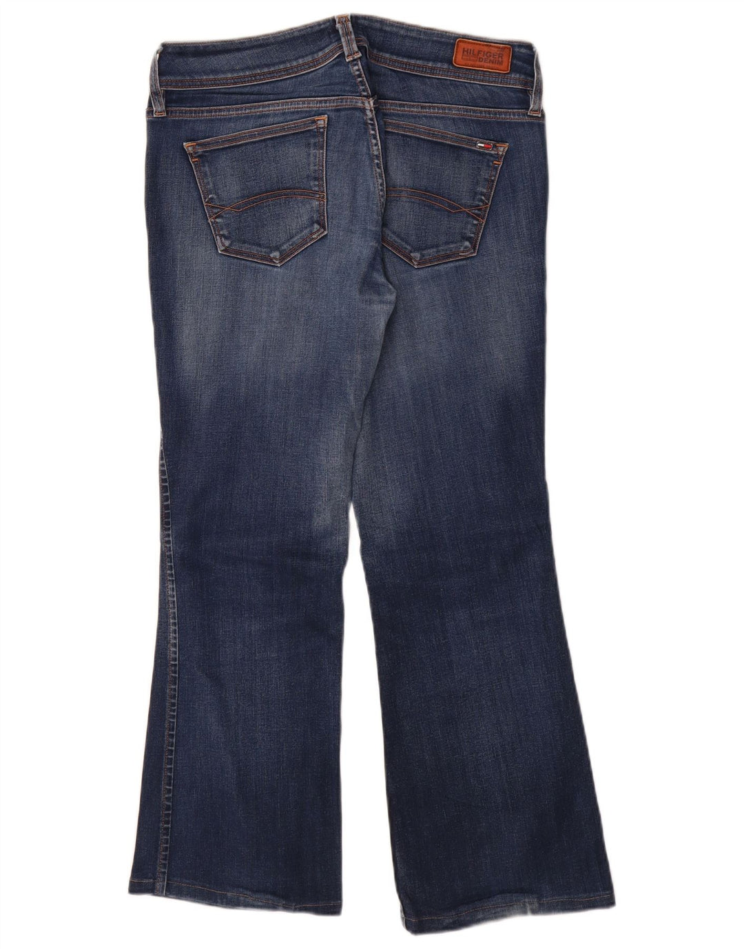 TOMMY HILFIGER Dame Bootcut Jeans W30 L27 Blå Bomuld