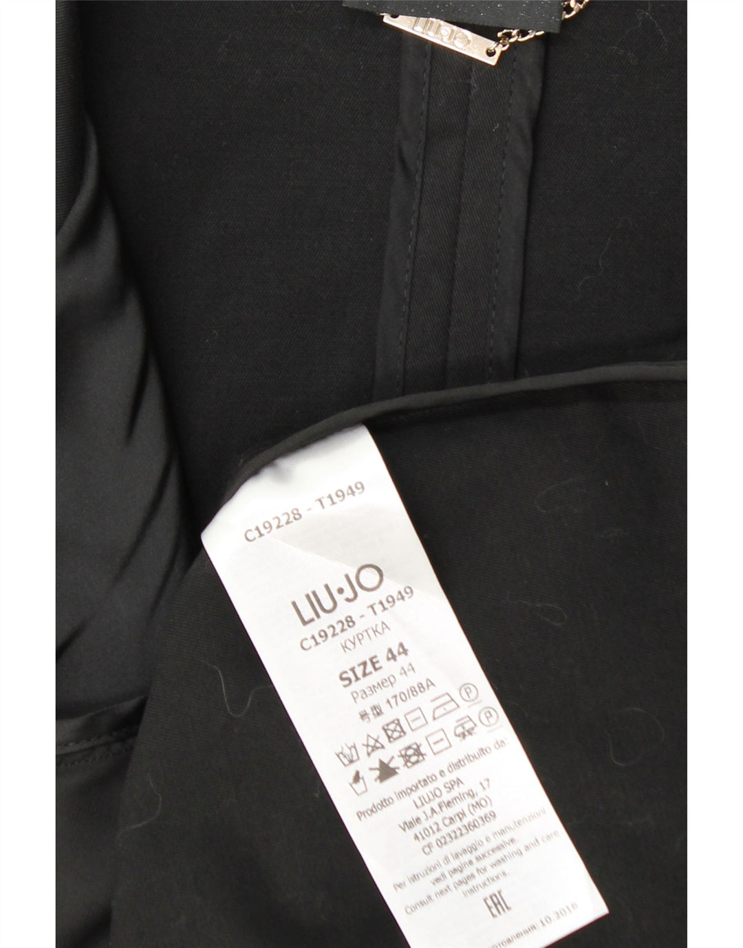 Liu Jo Trench Coat til kvinder IT 44 Medium Sort Bomuld