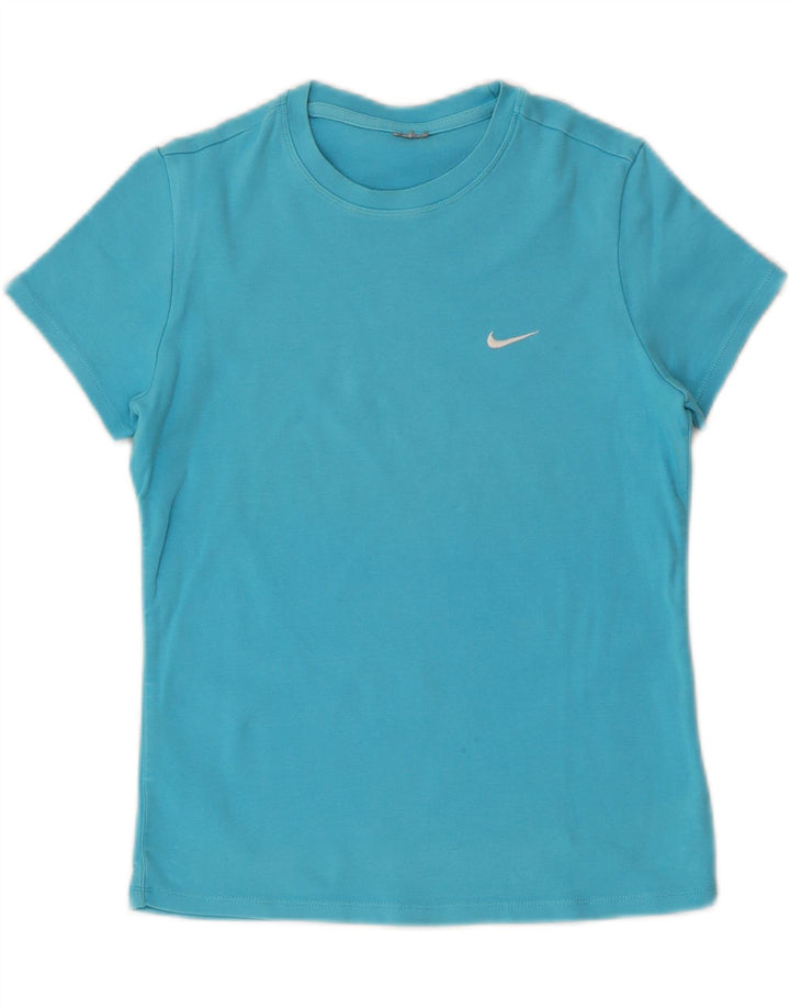 NIKE Womens T-Shirt Top UK 12 Medium Blue Vintage Nike and Second-Hand Nike from Messina Hembry 