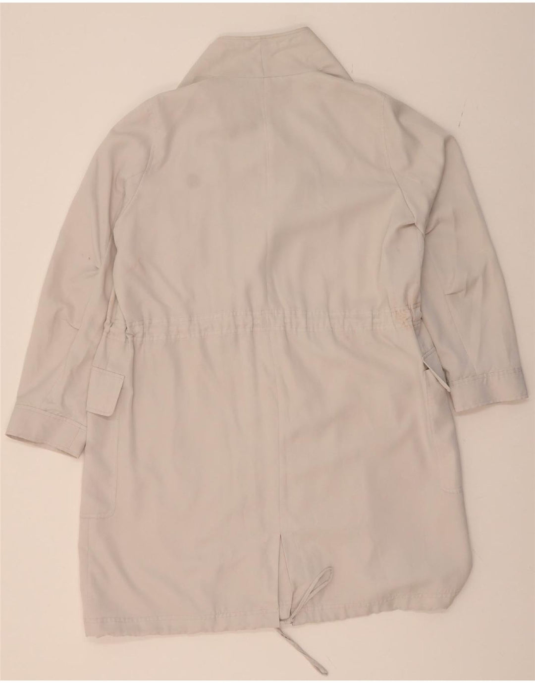 FRENCH CONNECTION Womens Overcoat UK 12 Medium  White Lyocell Vintage French Connection and Second-Hand French Connection from Messina Hembry 