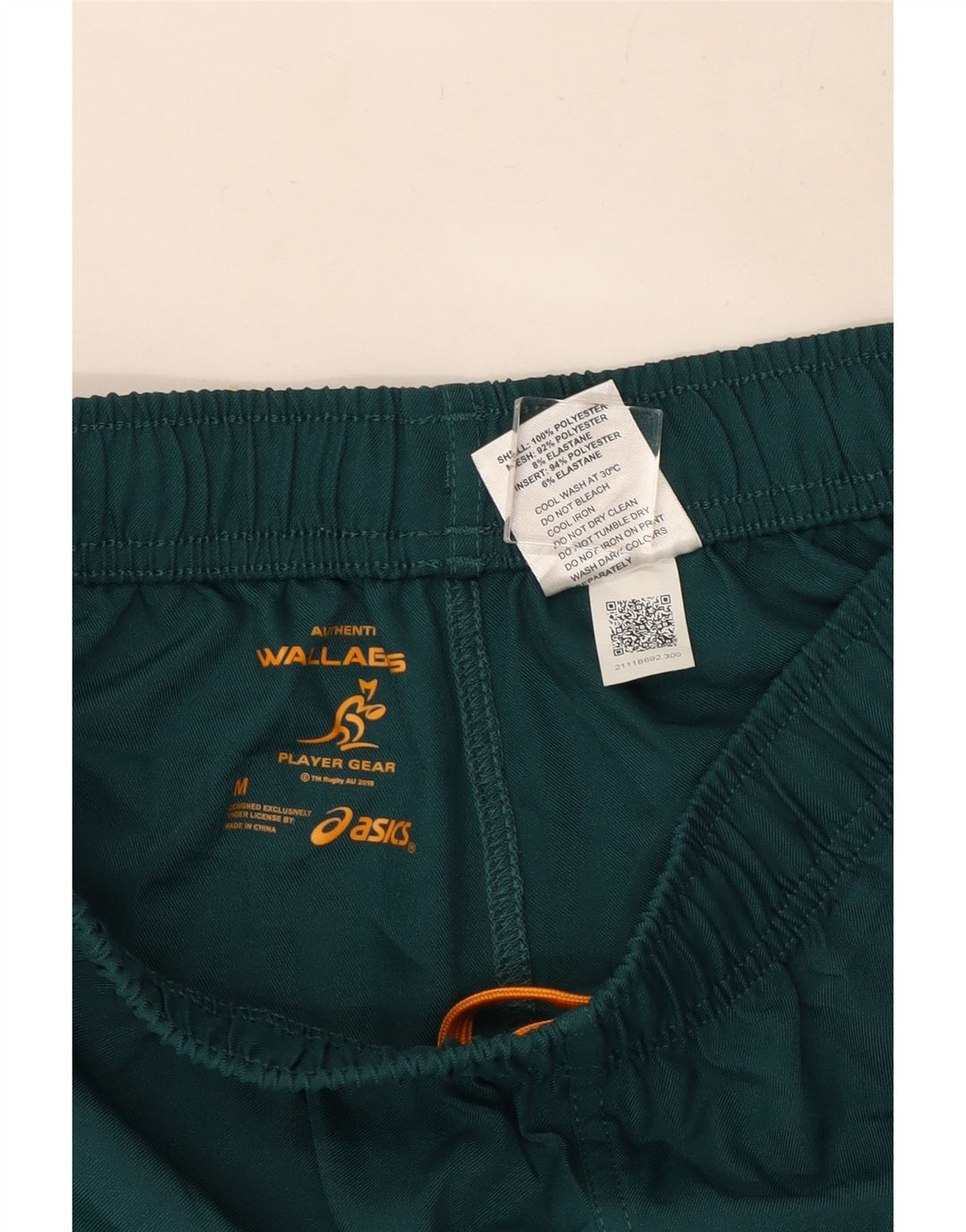 Asics Womens Wallabies grafiske sportsshorts UK 12 Medium Green Polyester