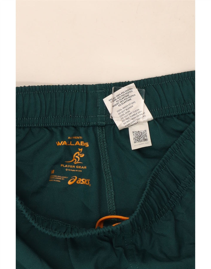 Asics Womens Wallabies grafiske sportsshorts UK 12 Medium Green Polyester