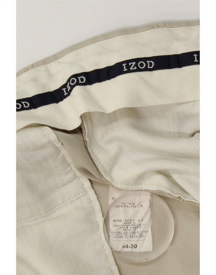 Izod Herre Pegged Capri Bukser W44 L22 Beige Bomuld