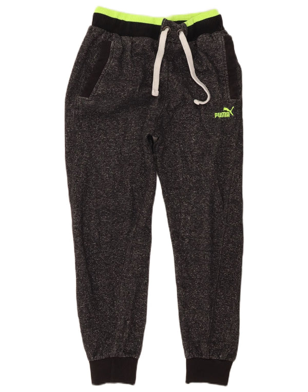 Puma Drenge Træningsdragt Bukser Joggers 14-15 år Large Black Flecked