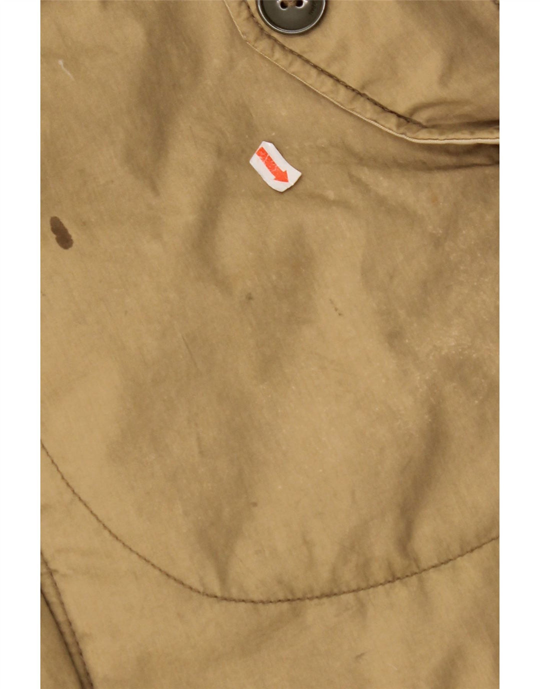 EDWIN Polstret frakke til mænd UK 38 Medium Beige Bomuld