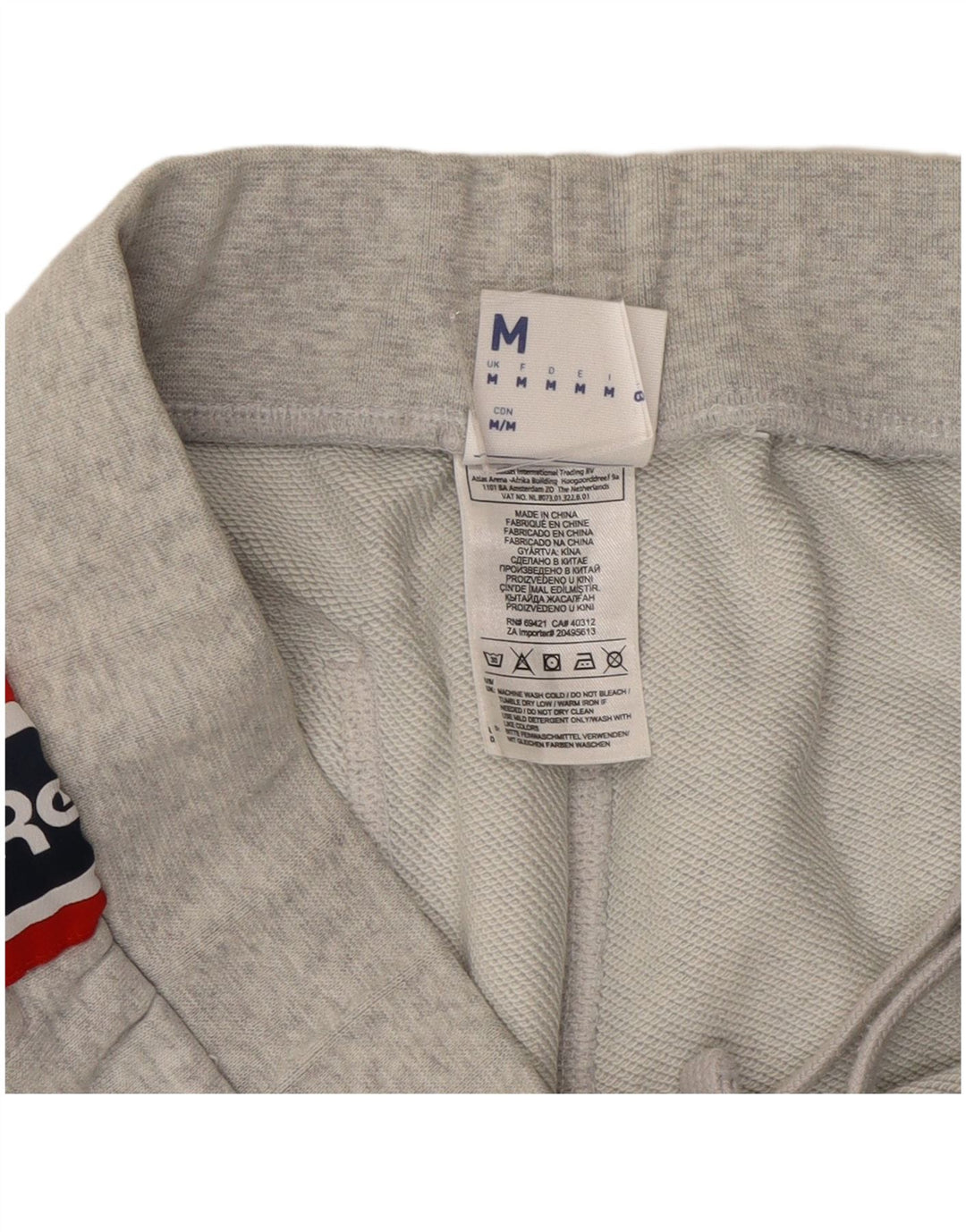 Reebok Herre grafisk træningsdragt Bukser Joggers Medium Grey Colourblock