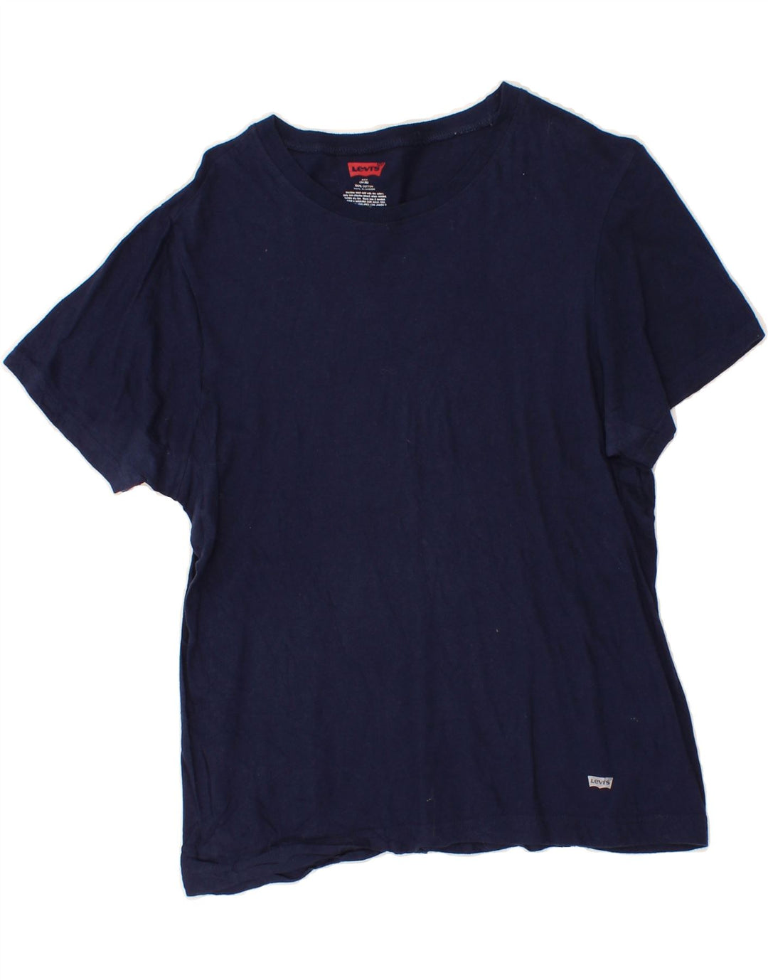 LEVI'S Womens T-Shirt Top UK 10 Small Navy Blue Cotton Vintage Levi's and Second-Hand Levi's from Messina Hembry 