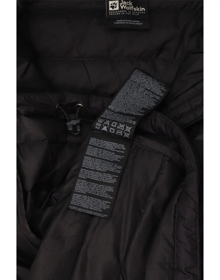 Jack Wolfskin Herre polstret jakke UK 42 XL Sort Polyester