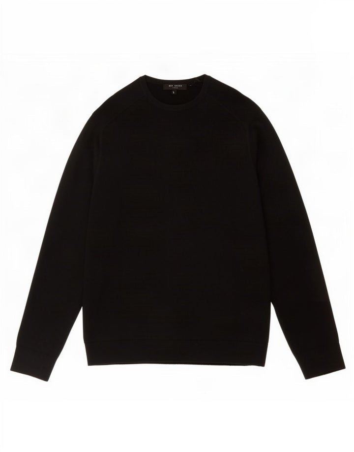 Ted Baker Herre sweater med rund hals str. 3 Medium Sort