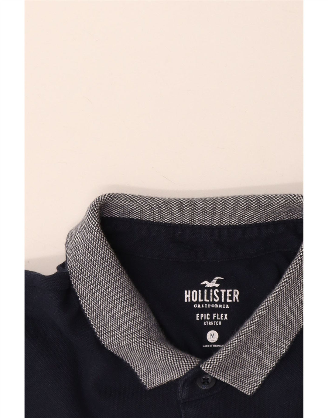 Hollister Rugby Polo Shirt til mænd Medium Navy Blue