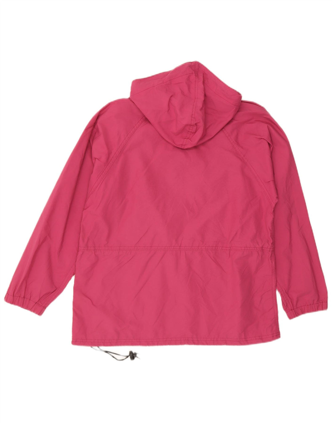 L.L.Bean Dame Hættetrøje Regnjakke UK 14 Medium Pink Nylon