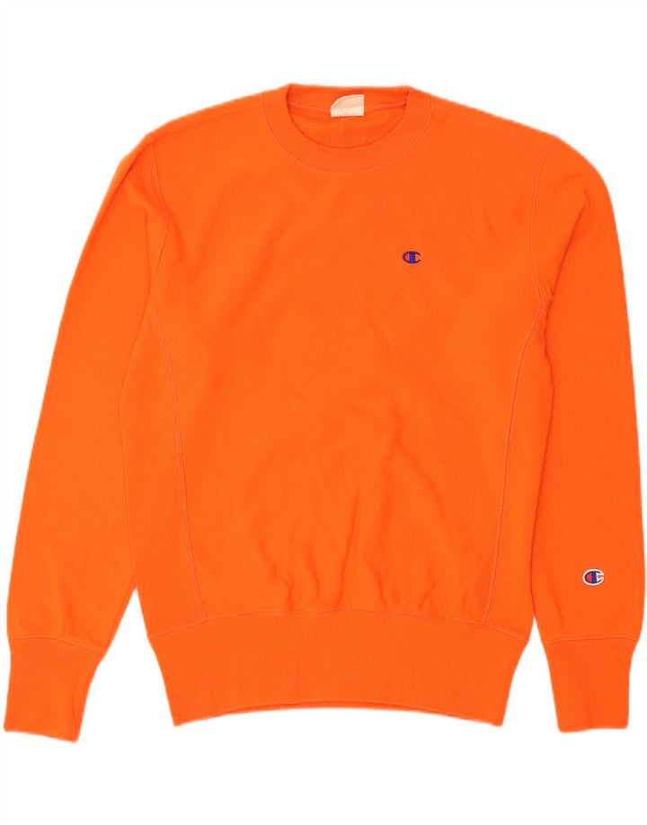 CHAMPION Mens Sweatshirt Jumper Medium Orange Cotton