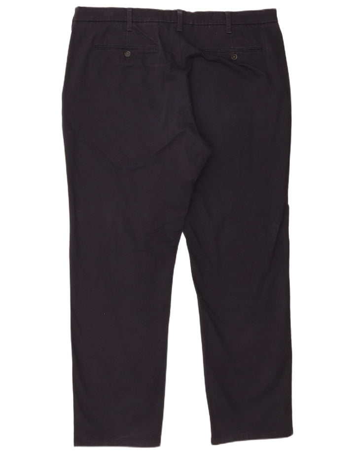Marks & Spencer Herre Regular Fit Chinobukser W40 L31 Marineblå Bomuld