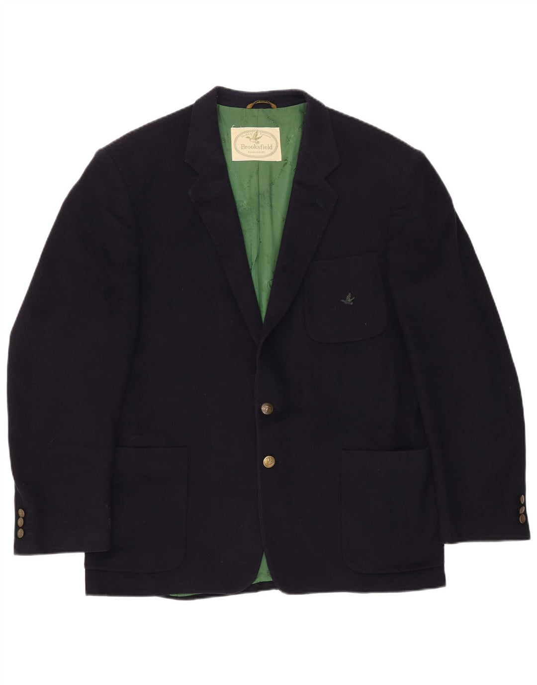 Brooksfield Herre 2-knaps blazerjakke UK 38 Medium Navy Blue