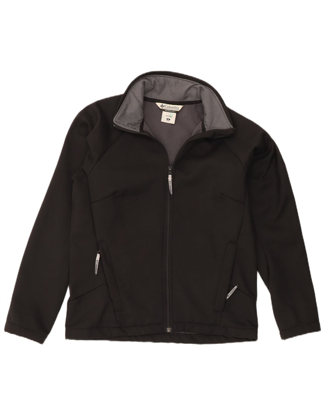 Columbia træningsdragt topjakke til kvinder UK 14 Medium Sort Polyester