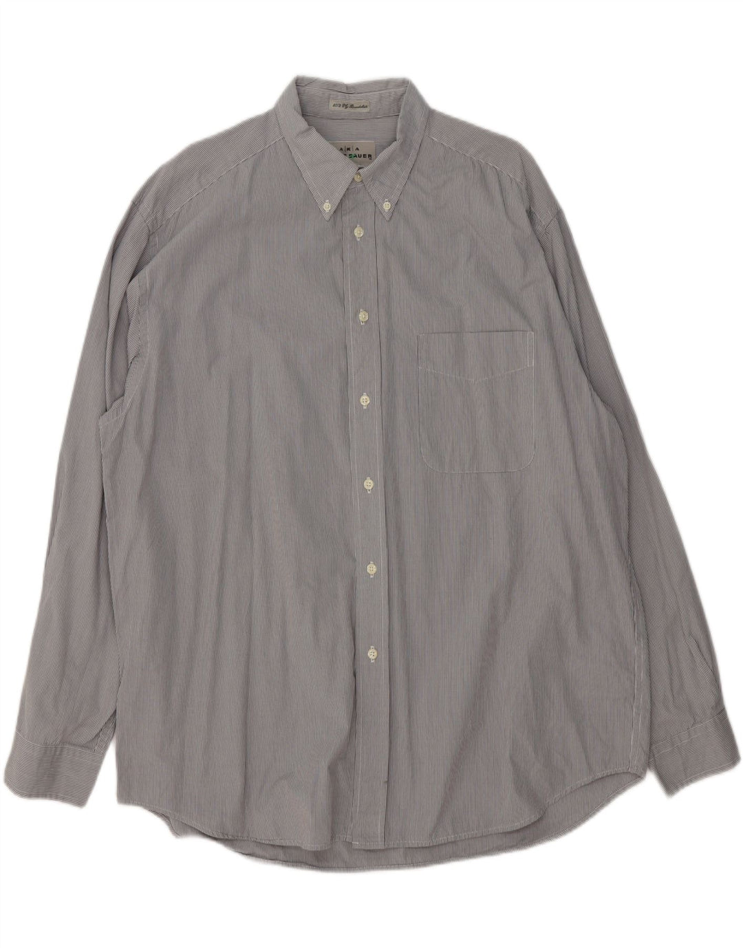 EDDIE BAUER Mens Shirt Large Grey Houndstooth Cotton Vintage Eddie Bauer and Second-Hand Eddie Bauer from Messina Hembry 