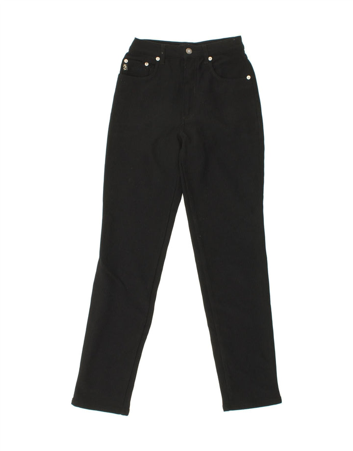 GUESS Womens Slim Casual Trousers W27 L31  Black Polyester Vintage Guess and Second-Hand Guess from Messina Hembry 