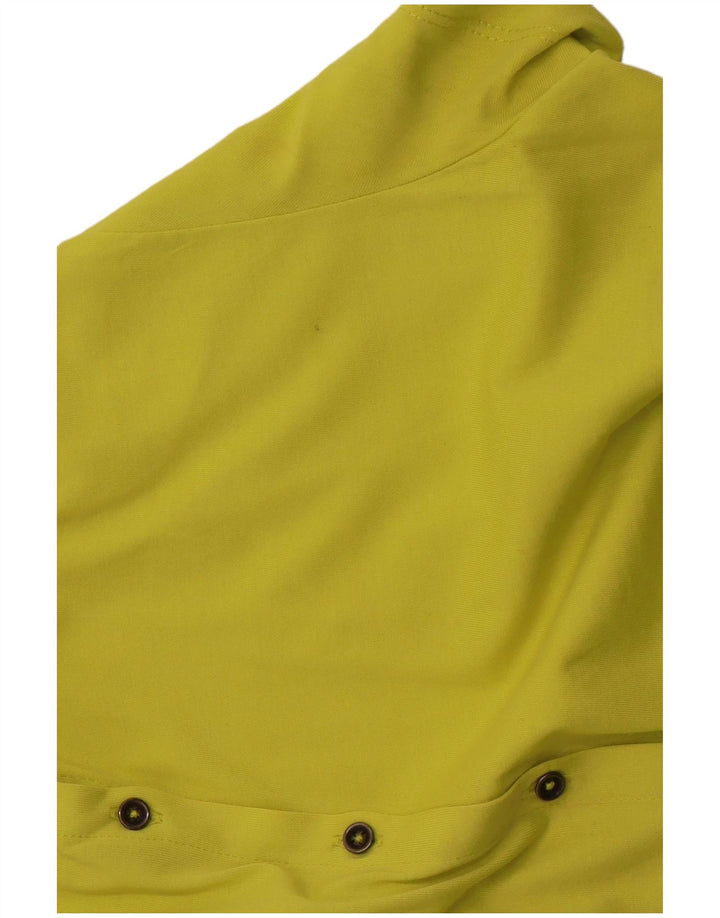 WHITE STUFF Kortærmet skjortebluse til kvinder UK 14 Mellemgrøn bomuld