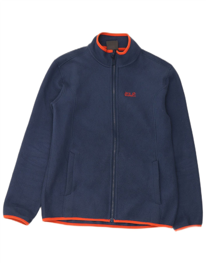 Jack Wolfskin Boys Liner Fleecejakke 13-14 år Navy Blue Polyester