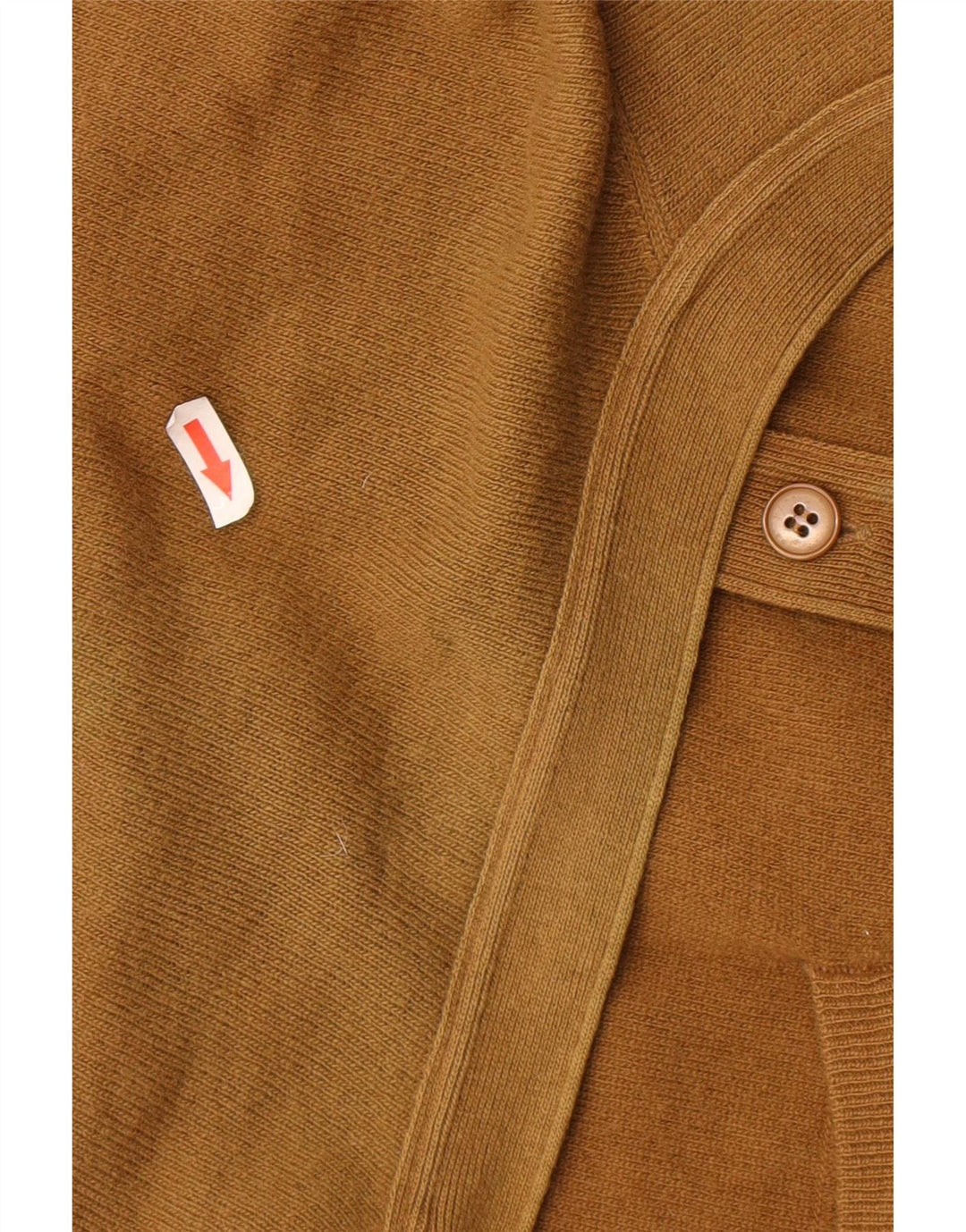 BENETTON Herre cardigan sweater IT 48 Mellem brun lammeuld