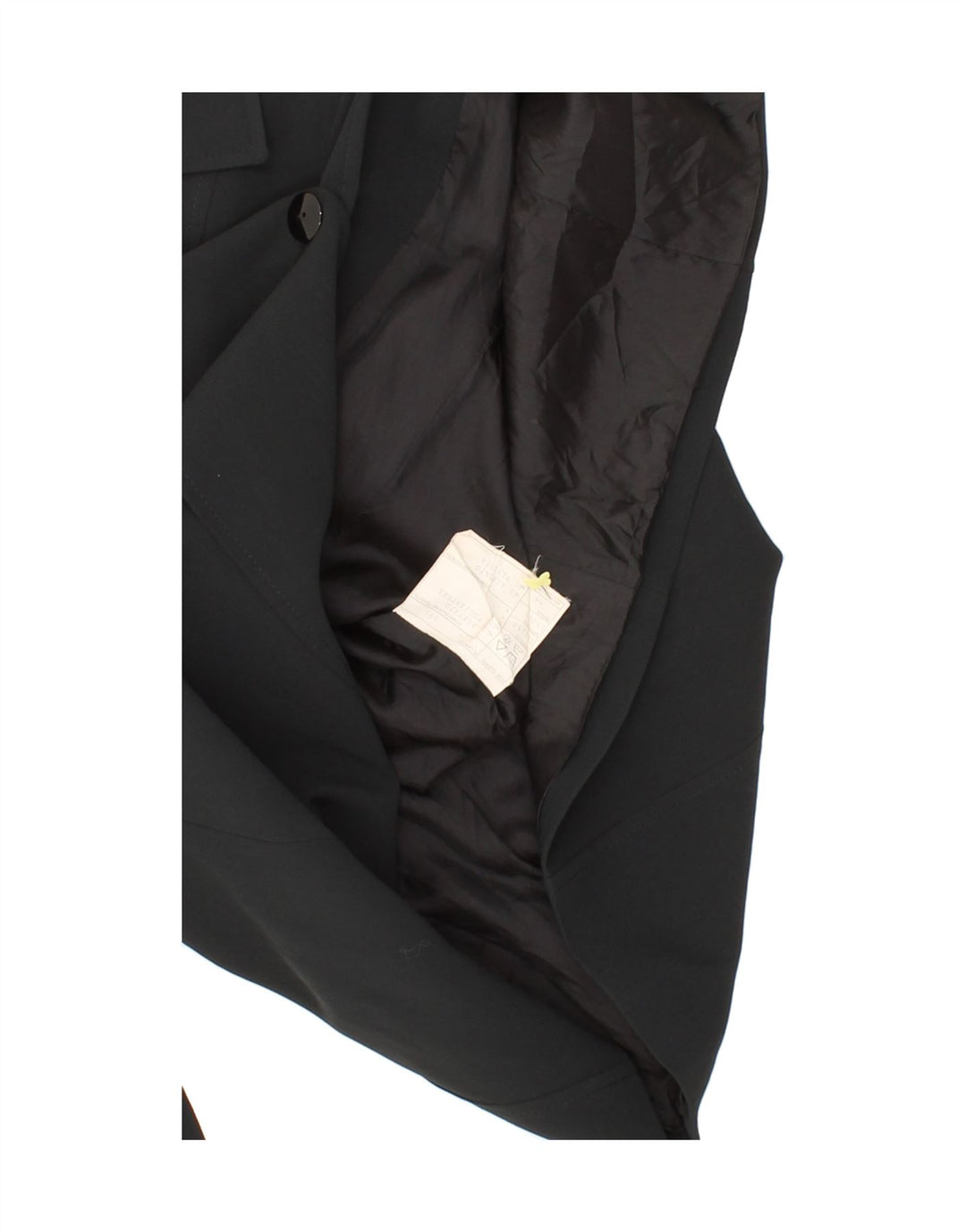 MOMENTI Womens Overcoat IT 44 Medium Black Acetate Vintage Momenti and Second-Hand Momenti from Messina Hembry 