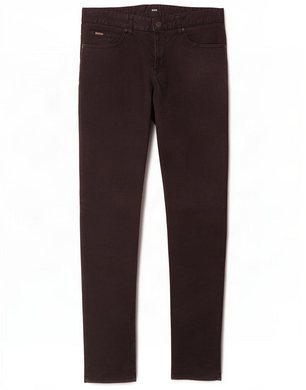 Hugo Boss Womens Slim Casual Trousers W32 L34 Black Cotton