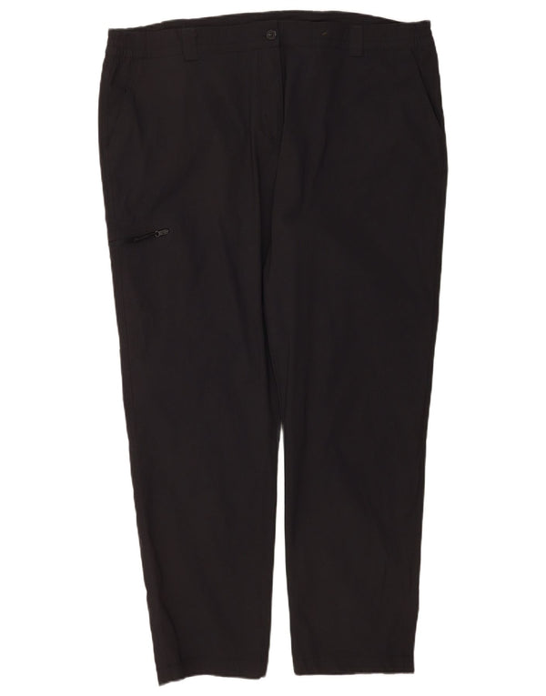 Mountain Warehouse Womens Straight Cargo Trousers UK 20 2XL W40 L30 Sort