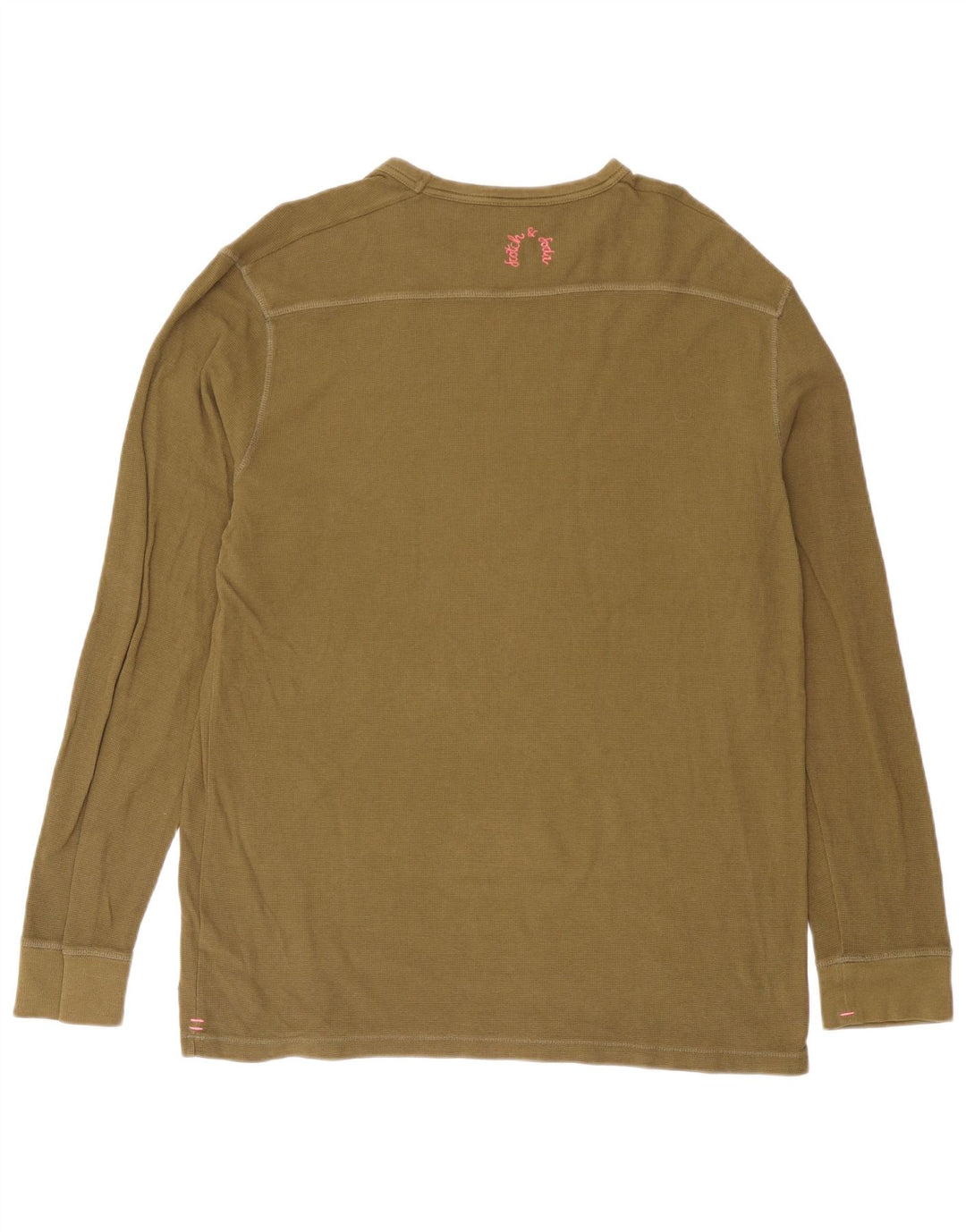 Scotch & Soda Herre Top Langærmet Stor Khaki Bomuld