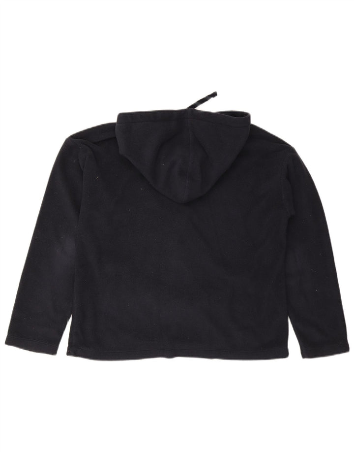 Champion Womens Grafisk Oversized Fleece Jumper UK 10 Small Black