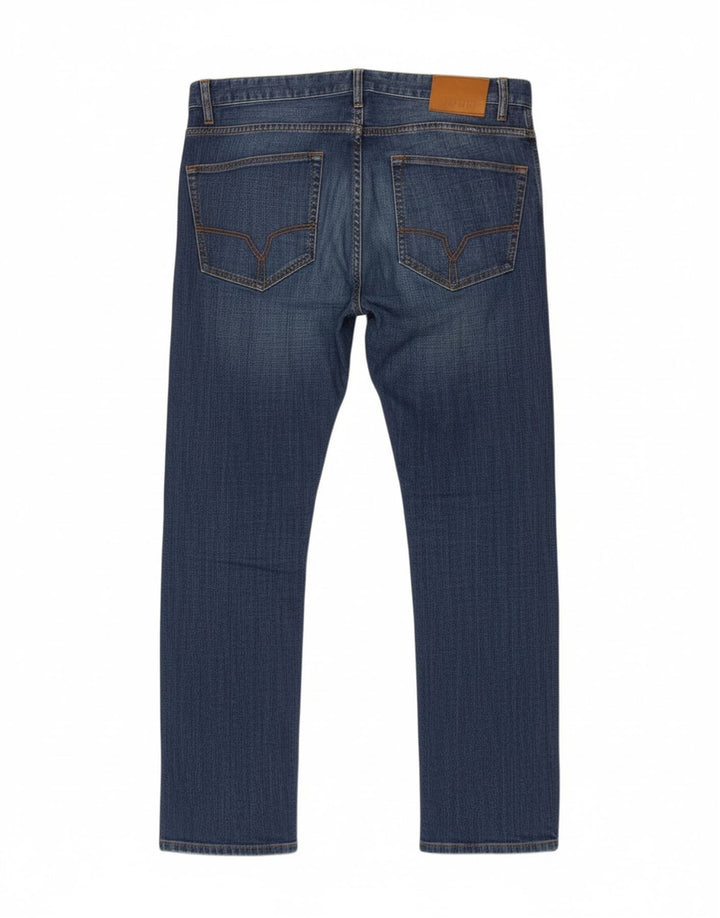 JOOP Mens Straight Jeans W32 L32 Blue Cotton