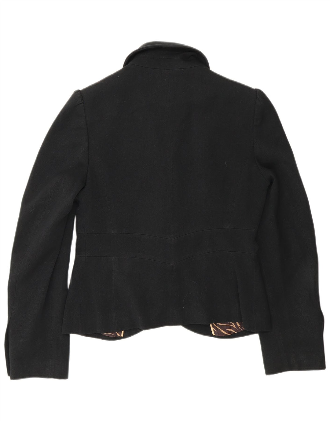 Marks & Spencer Dame 1-knaps blazerjakke UK 10 Lille sort polyester