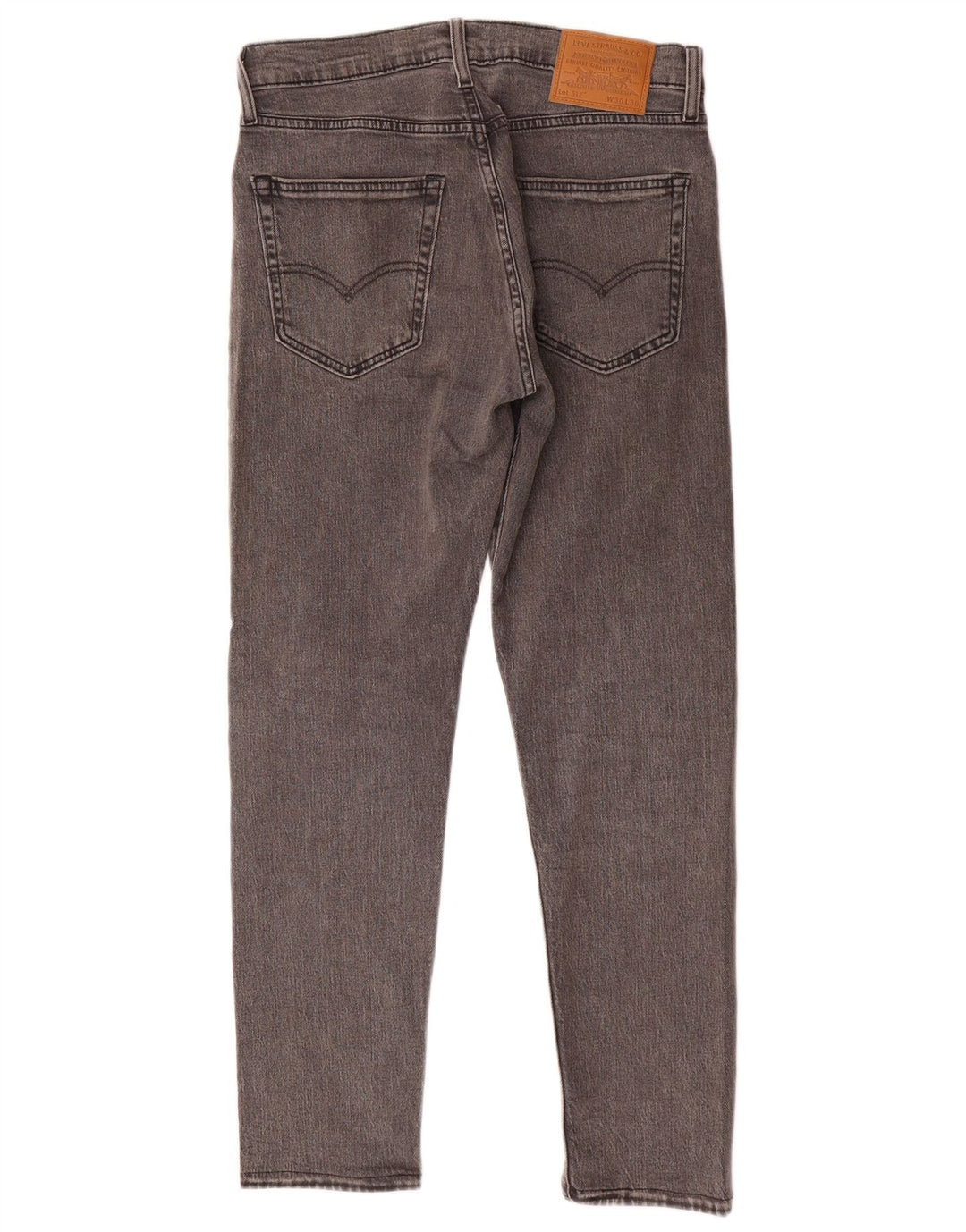 LEVI'S Herre 512 Slim Tapered Jeans W30 L30 Grå Bomuld