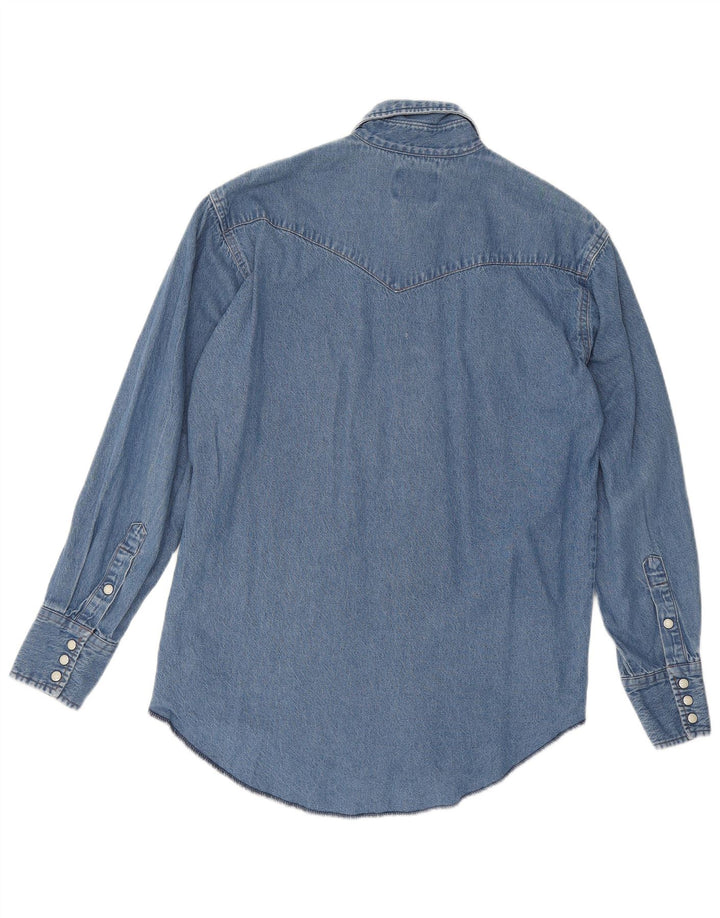 Wrangler Denimskjorte til mænd mellemblå