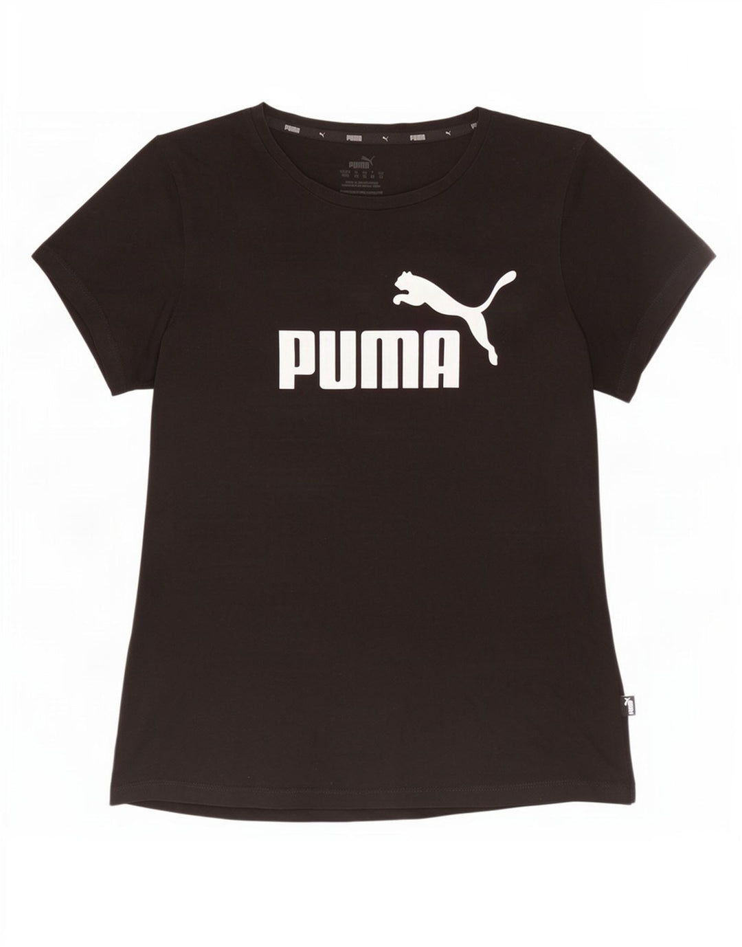 Puma Grafisk T-Shirt Top UK 12 Medium Sort