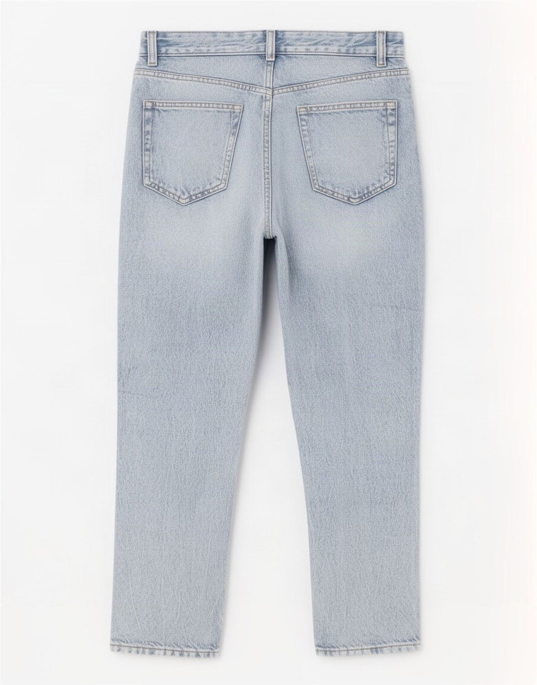 Zara Dame Distressed Straight Jeans EU 36 XS W29 L26 Blå