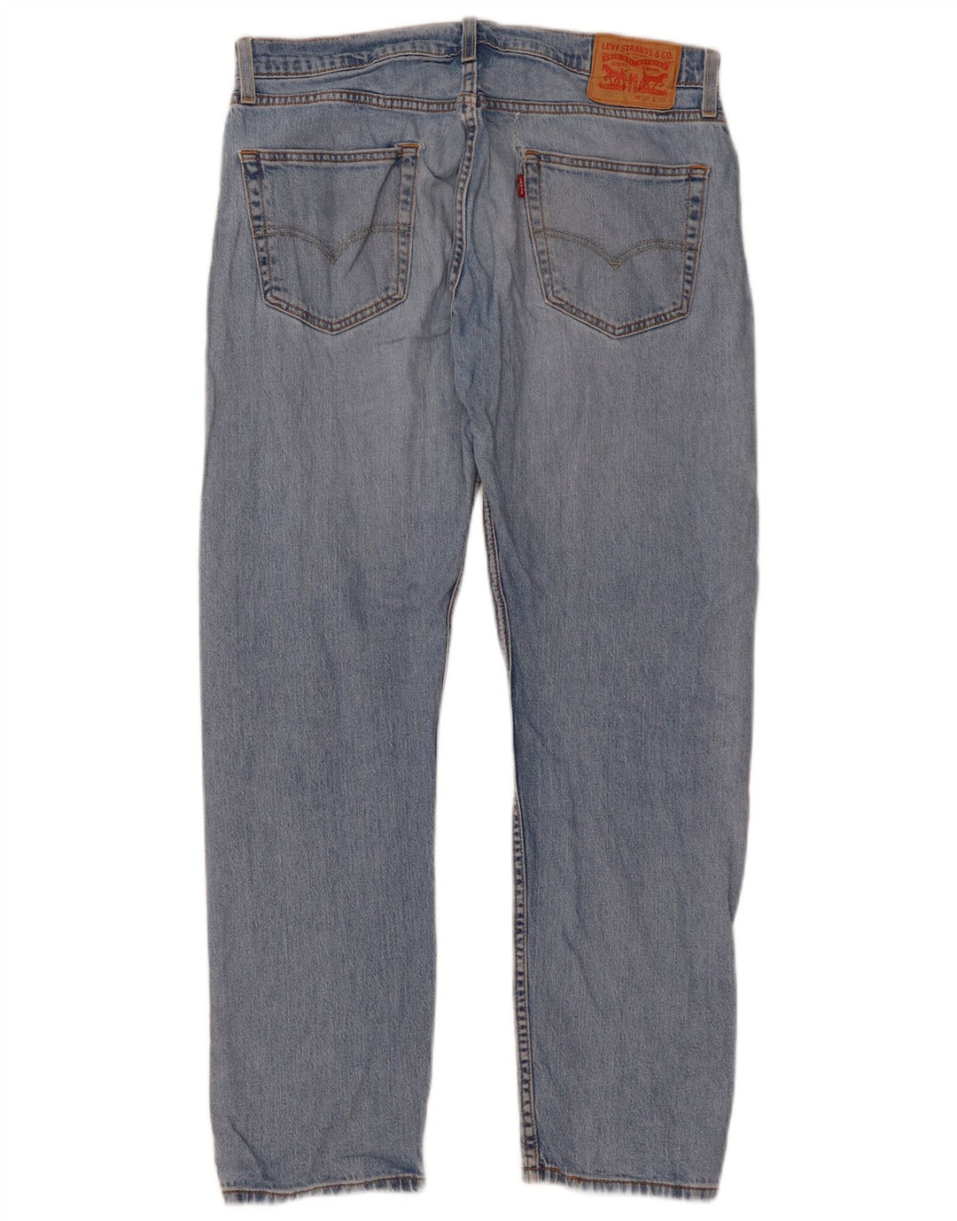 Levi's Herre 502 Straight Jeans W33 L32 Blå Bomuld