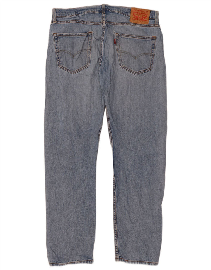 Levi's Herre 502 Straight Jeans W33 L32 Blå Bomuld