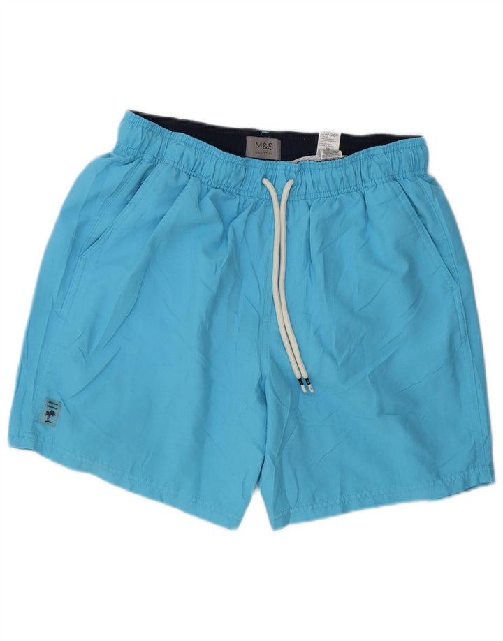 Marks & Spencer Badeshorts til mænd mellemblå polyester